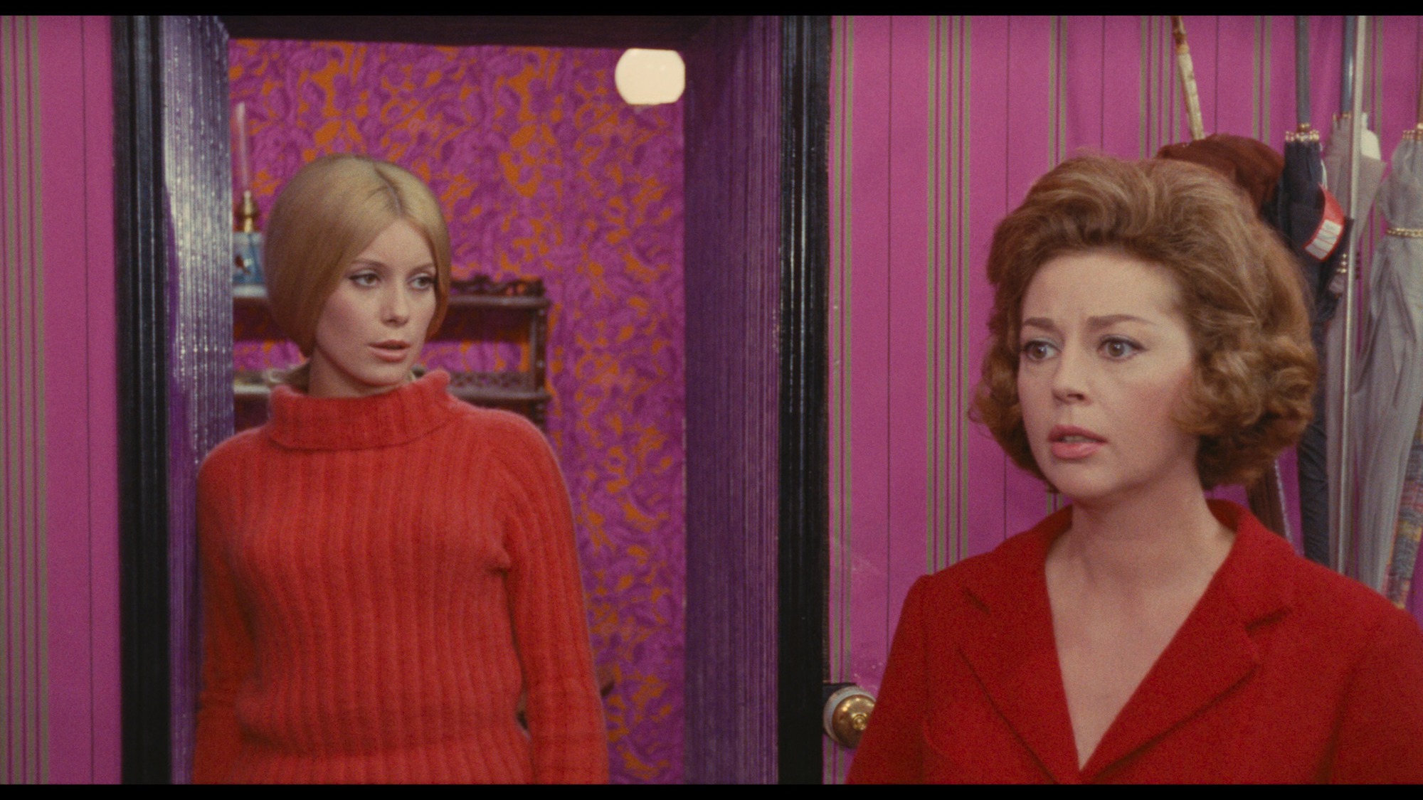 Screen capture from The Umbrellas of Cherbourg