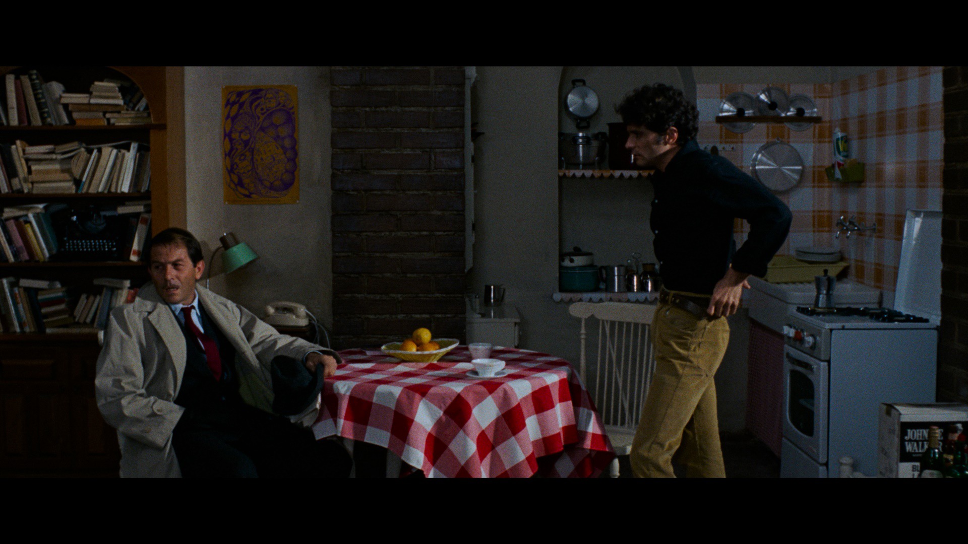 Screen capture from The Bird with the Crystal Plumage