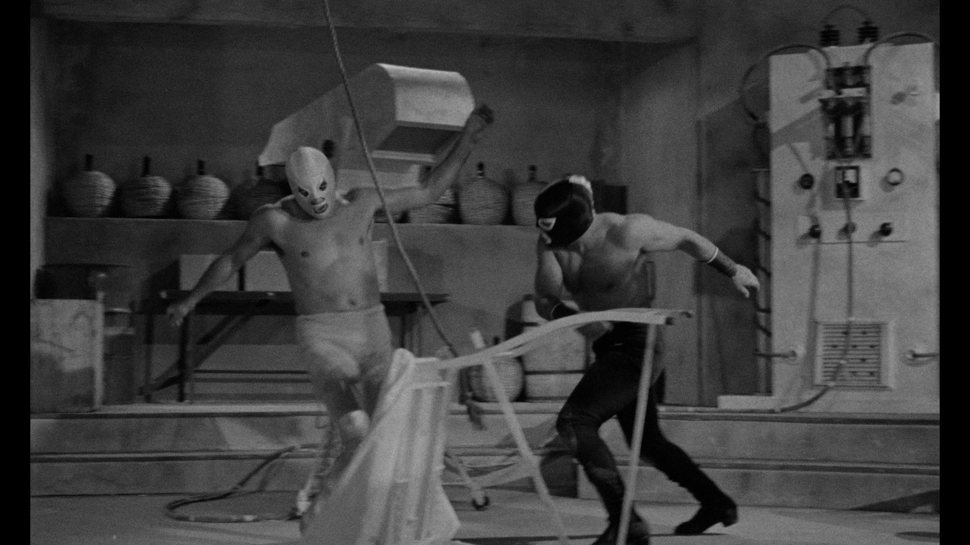 Screen capture from Enter Santo: The First Adventures of the Silver-Masked Man
