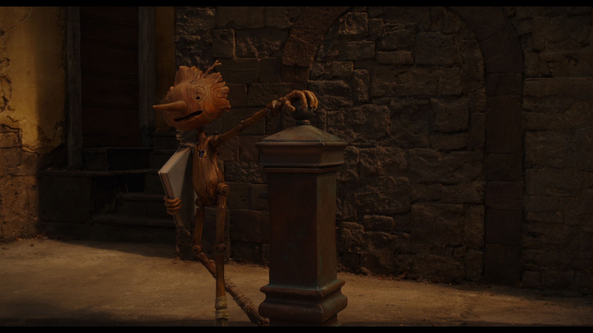 Screen capture from Guillermo del Toro’s Pinocchio