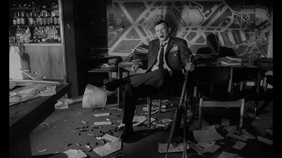 Screen capture from Dr. Strangelove, or: How I Learned to Stop Worrying and Love the Bomb