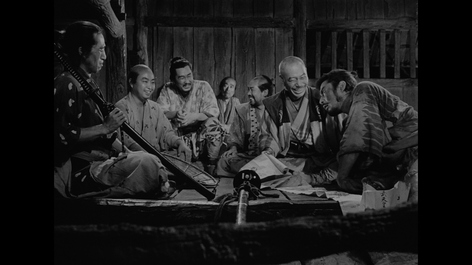 Screen capture from Seven Samurai