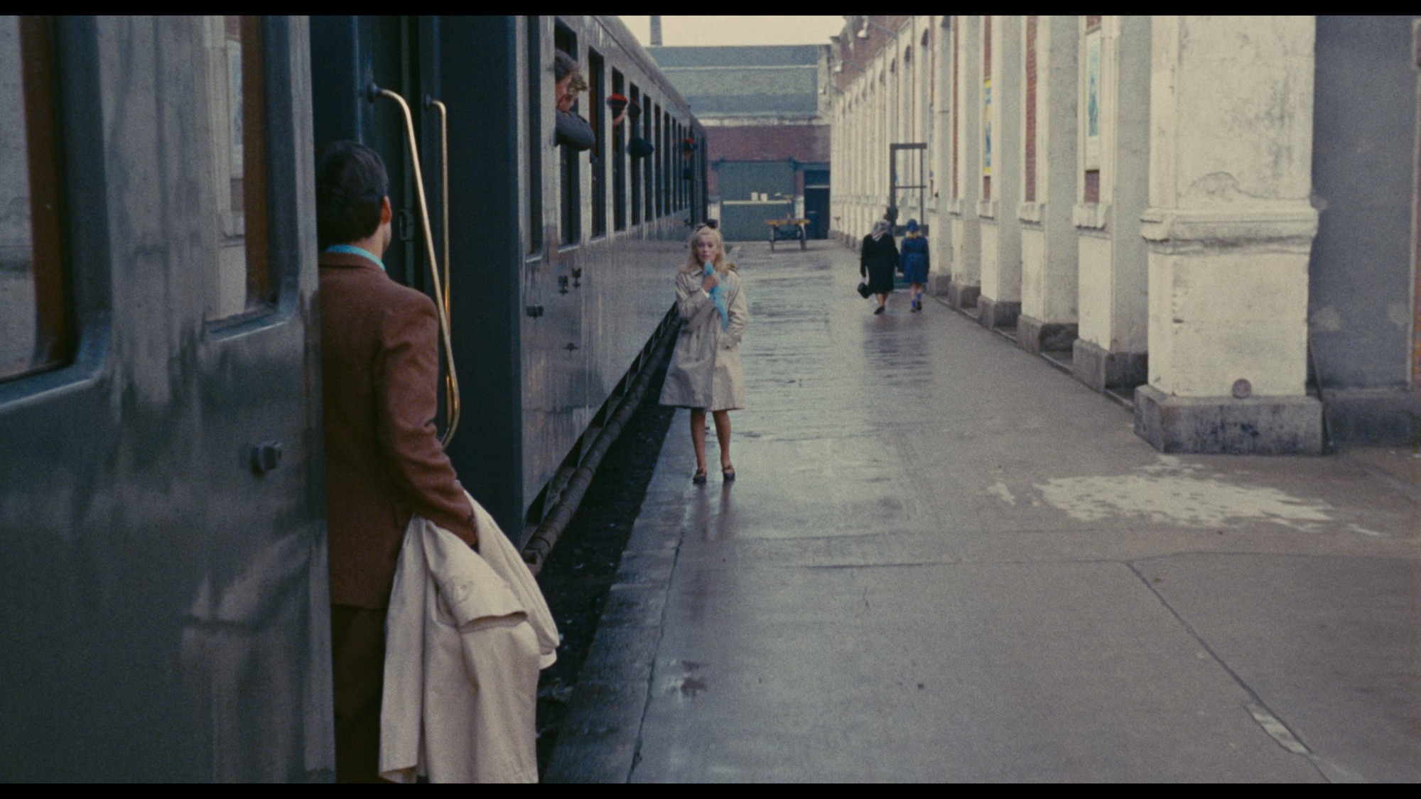 Screen capture from The Umbrellas of Cherbourg