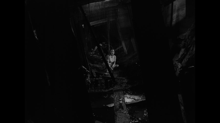 Screen capture from A Film Trilogy by Ingmar Bergman