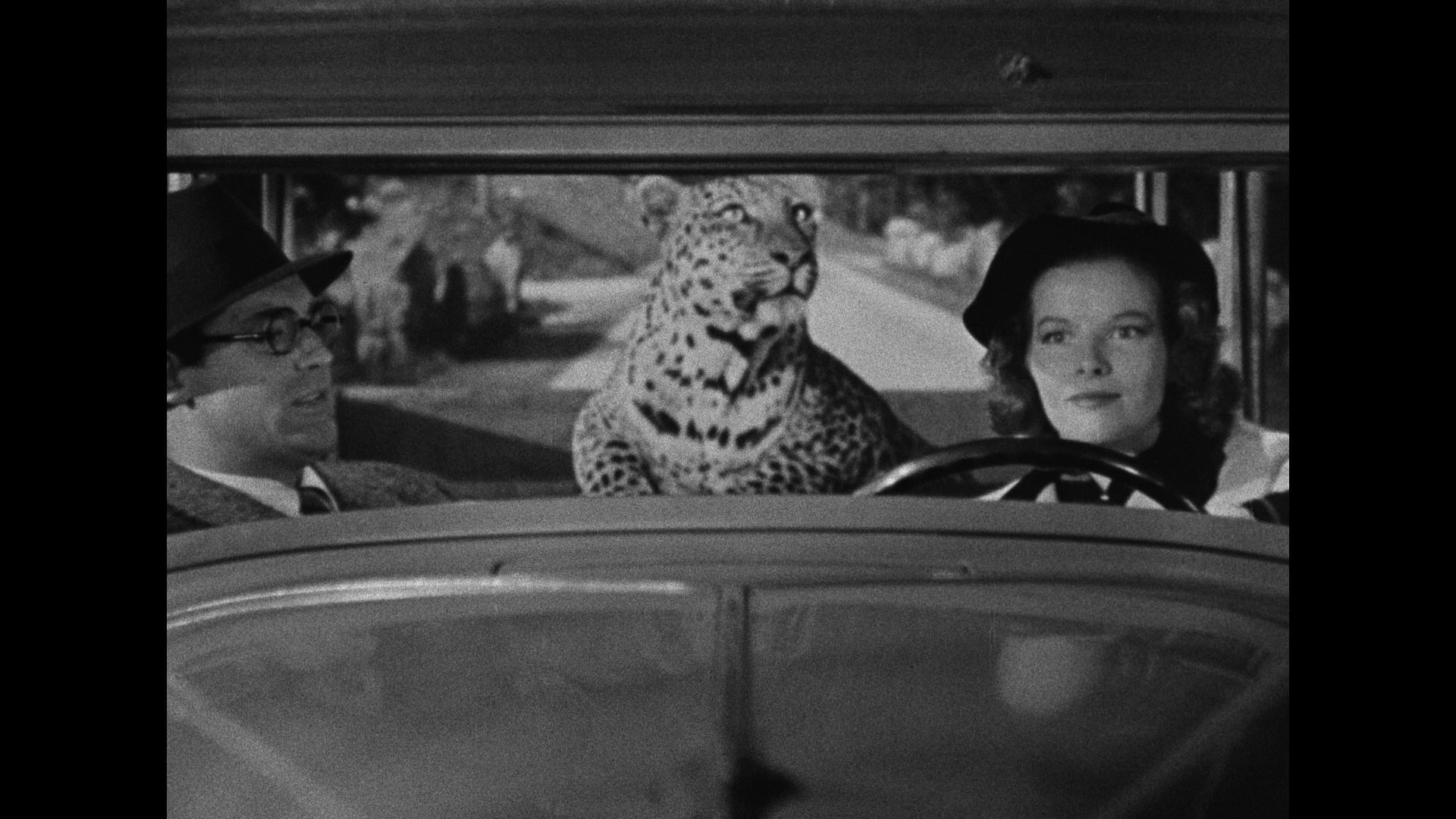 Screen capture from Bringing Up Baby