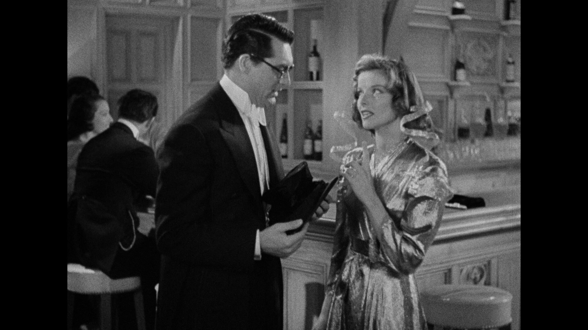 Screen capture from Bringing Up Baby
