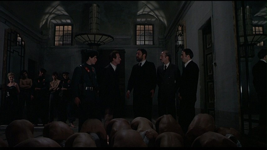 Screen capture from Salo, or the 120 Days of Sodom