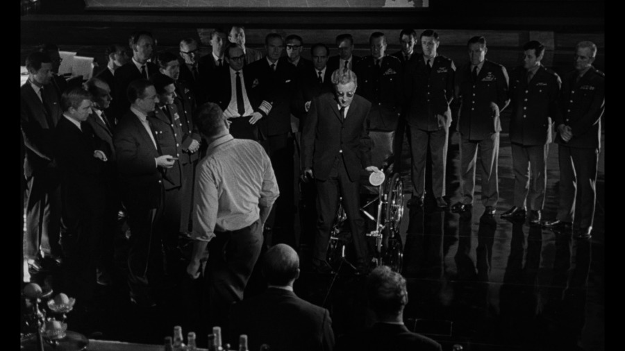 Screen capture from Dr. Strangelove, or: How I Learned to Stop Worrying and Love the Bomb