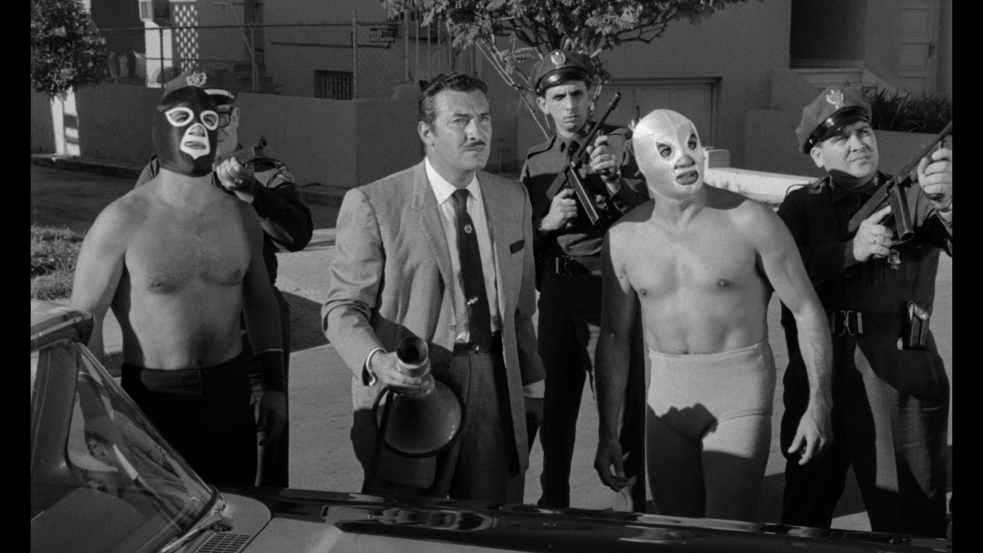 Screen capture from Enter Santo: The First Adventures of the Silver-Masked Man