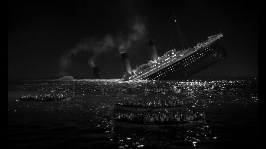Screen capture from A Night to Remember