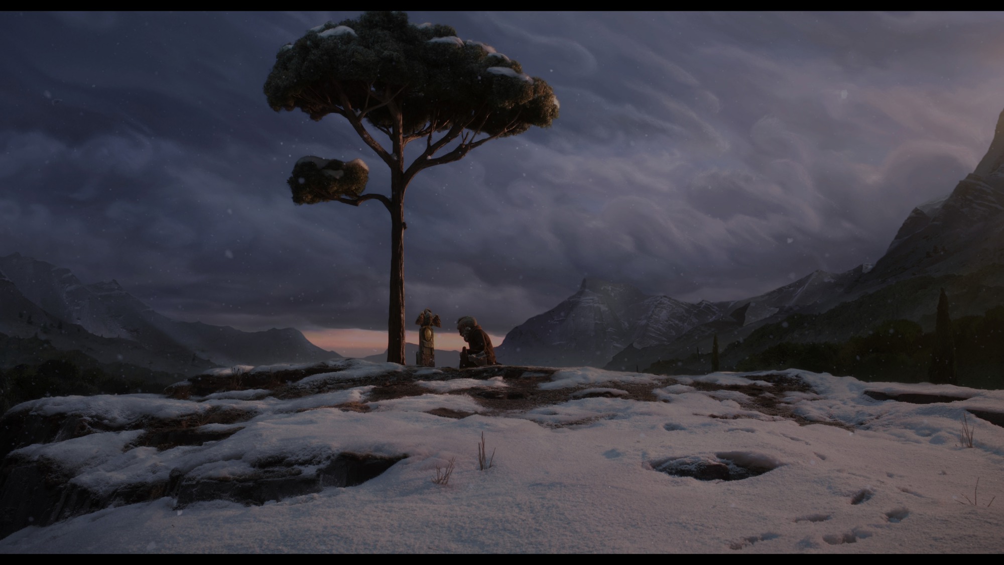 Screen capture from Guillermo del Toro’s Pinocchio