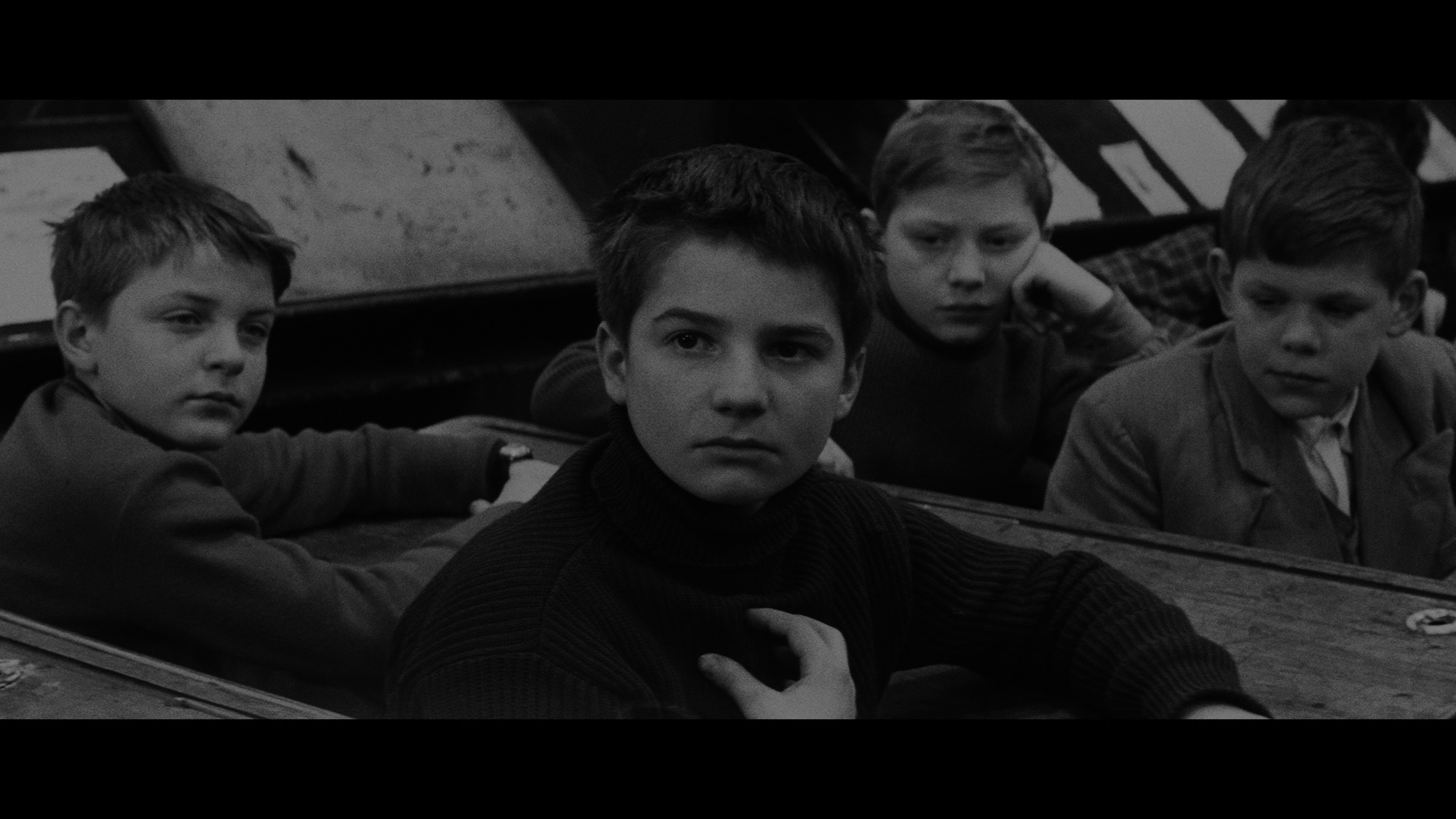 Screen capture from The 400 Blows with Antoine and Colette