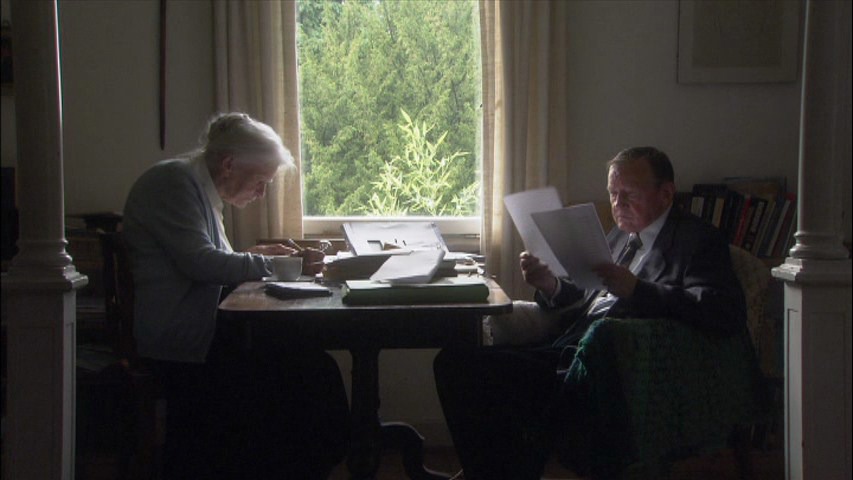 Screen capture from The Woman with the Five Elephants