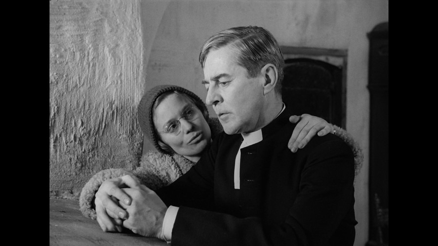 Screen capture from Winter Light