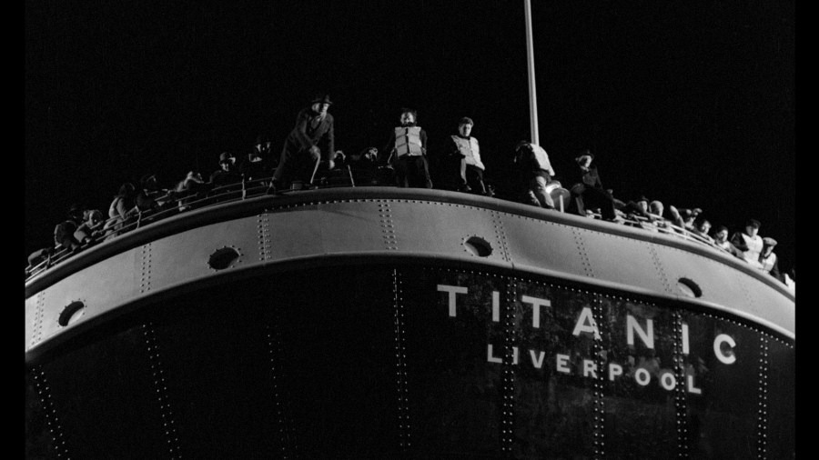 Screen capture from A Night to Remember