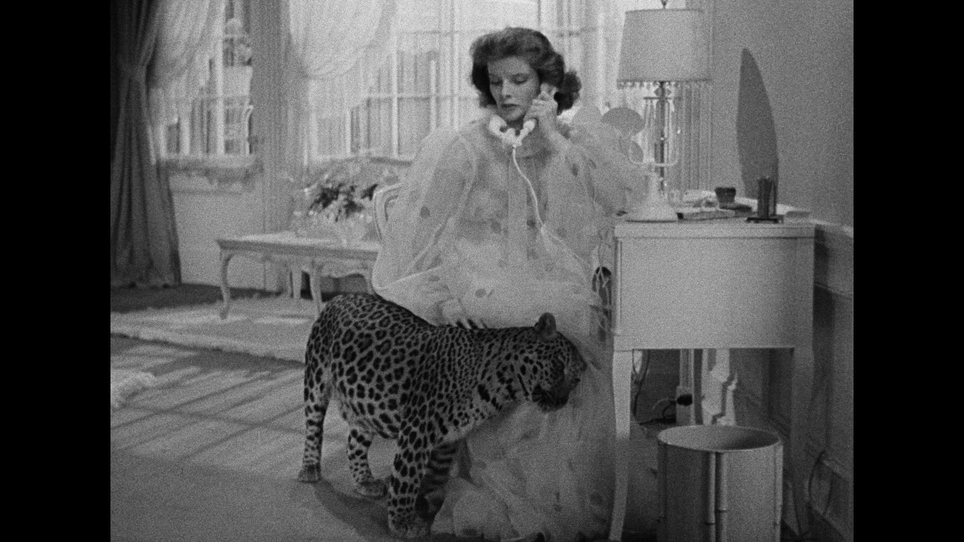 Screen capture from Bringing Up Baby
