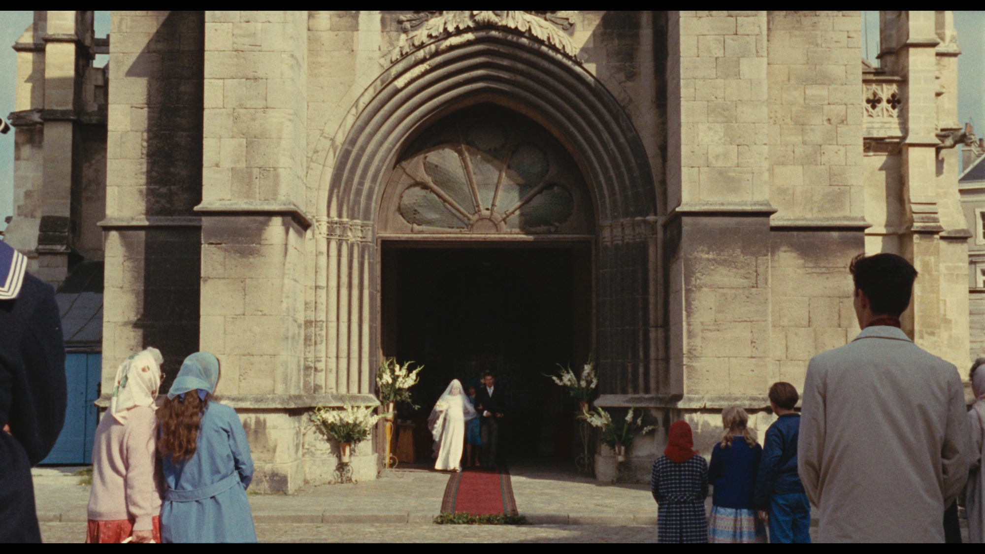 Screen capture from The Umbrellas of Cherbourg