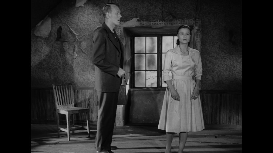 Screen capture from A Film Trilogy by Ingmar Bergman