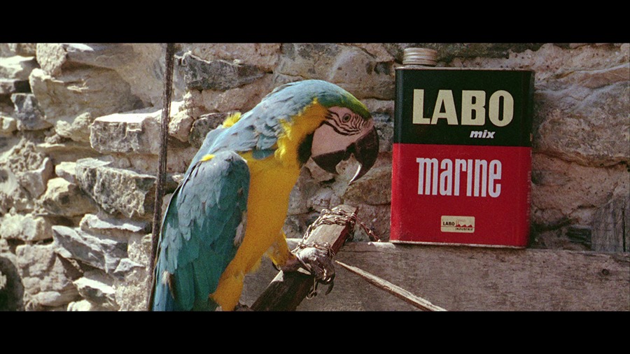 Screen capture from Pierrot le fou