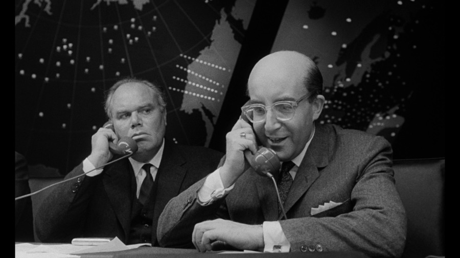 Screen capture from Dr. Strangelove, or: How I Learned to Stop Worrying and Love the Bomb