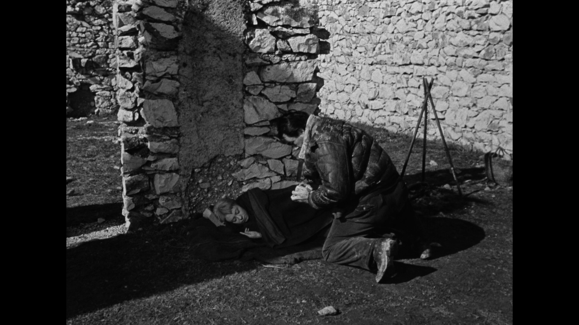 Screen capture from La strada