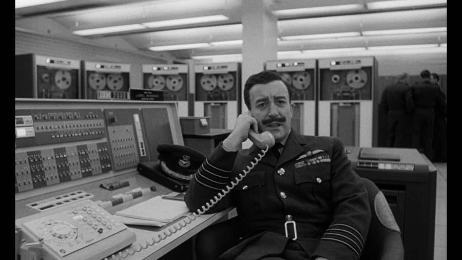 Screen capture from Dr. Strangelove, or: How I Learned to Stop Worrying and Love the Bomb