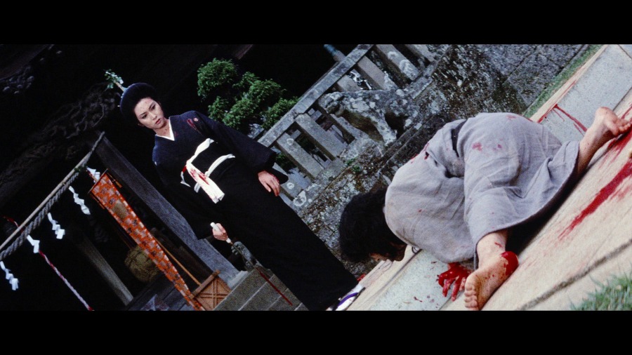 Screen capture from The Complete Lady Snowblood