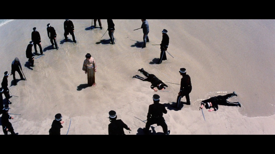 Screen capture from The Complete Lady Snowblood