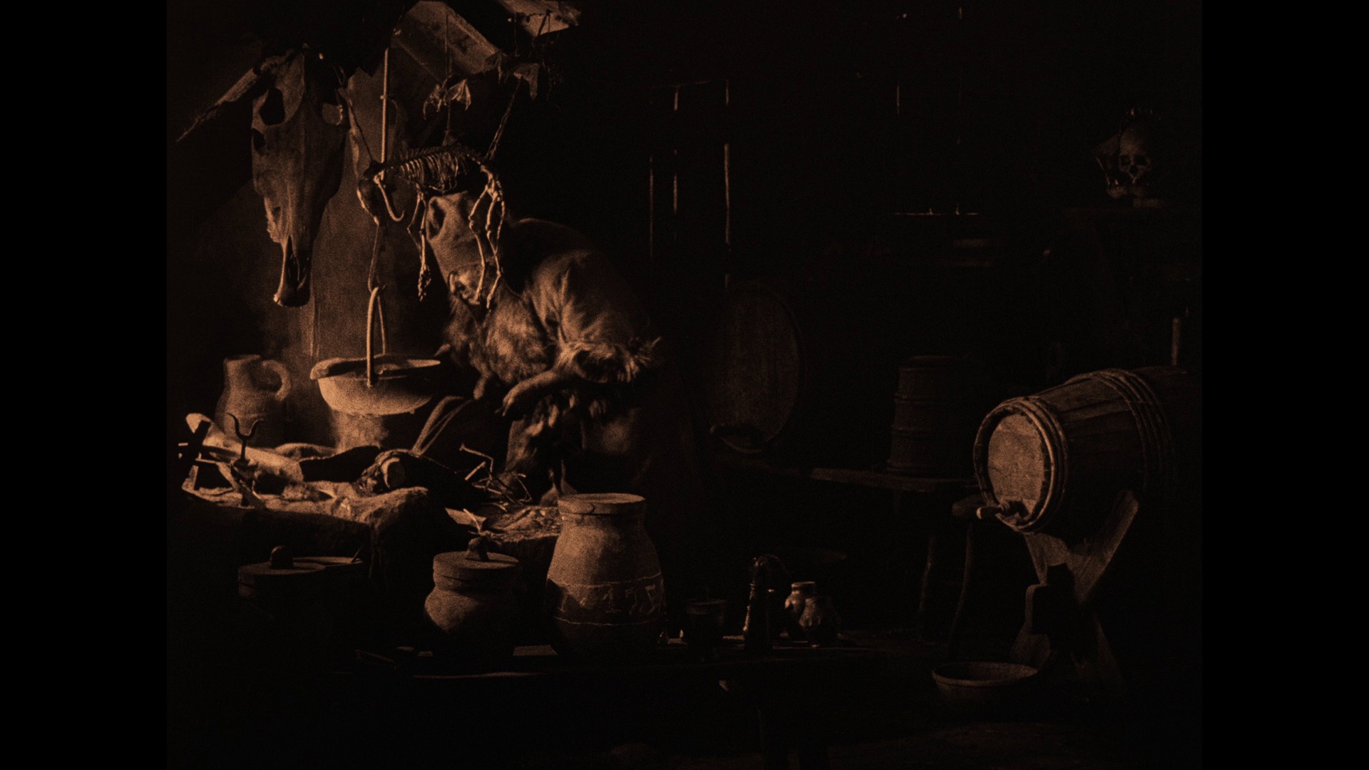 Screen capture from Häxan