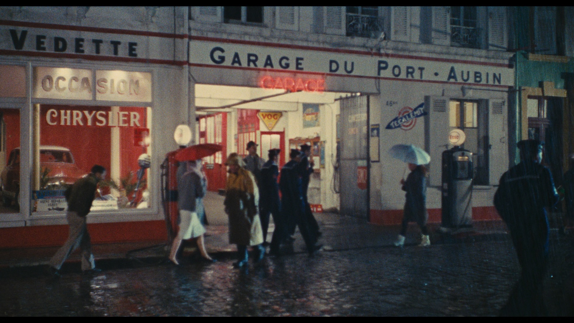 Screen capture from The Umbrellas of Cherbourg