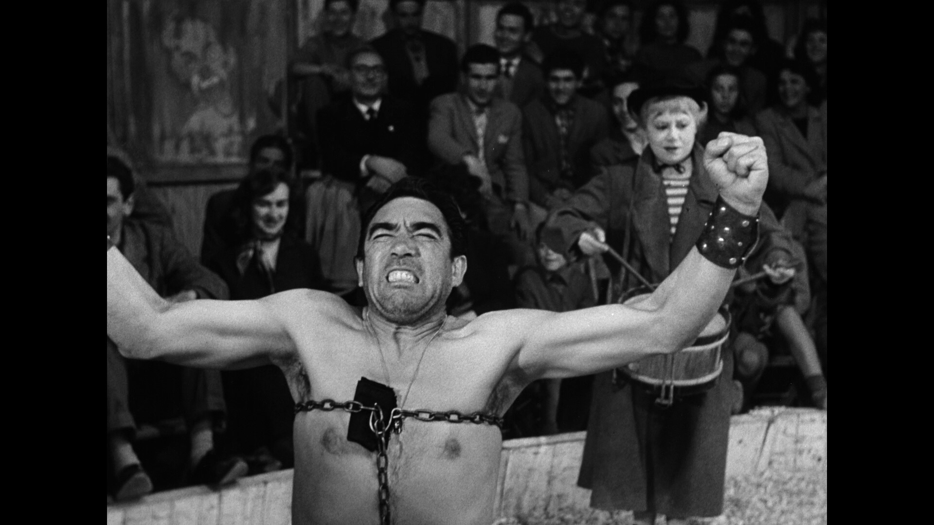 Screen capture from La strada