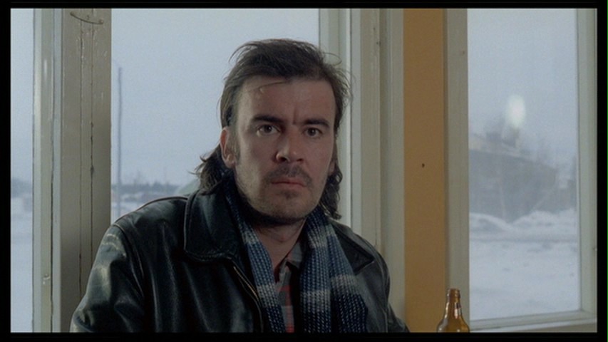 Screen capture from Aki Kaurismäki's Proletariat Trilogy