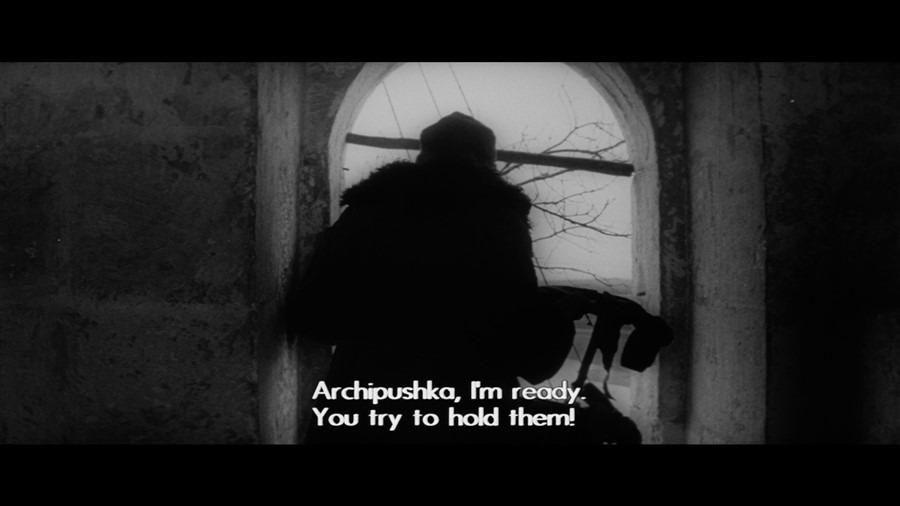 Screen capture from Andrei Rublev