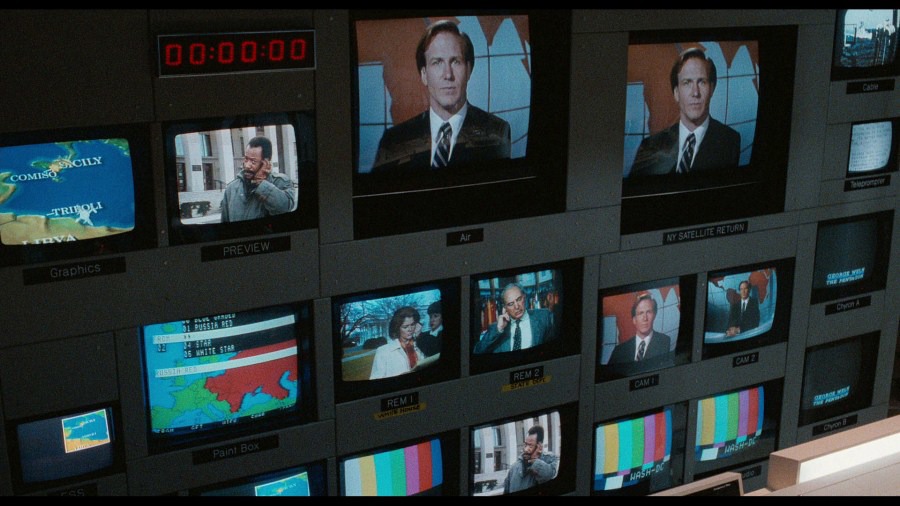 Screen capture from Broadcast News
