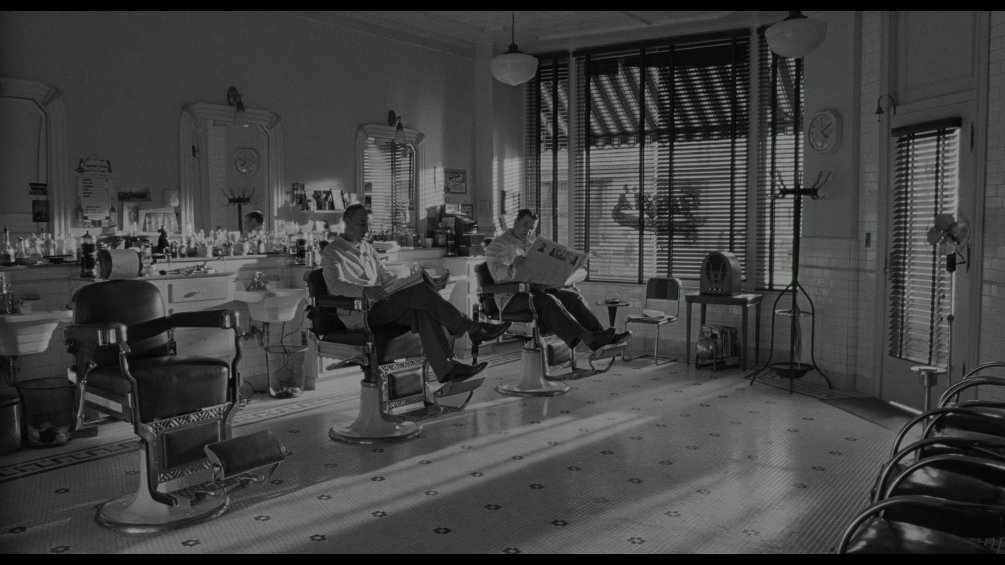 Screen capture from The Man Who Wasn't There