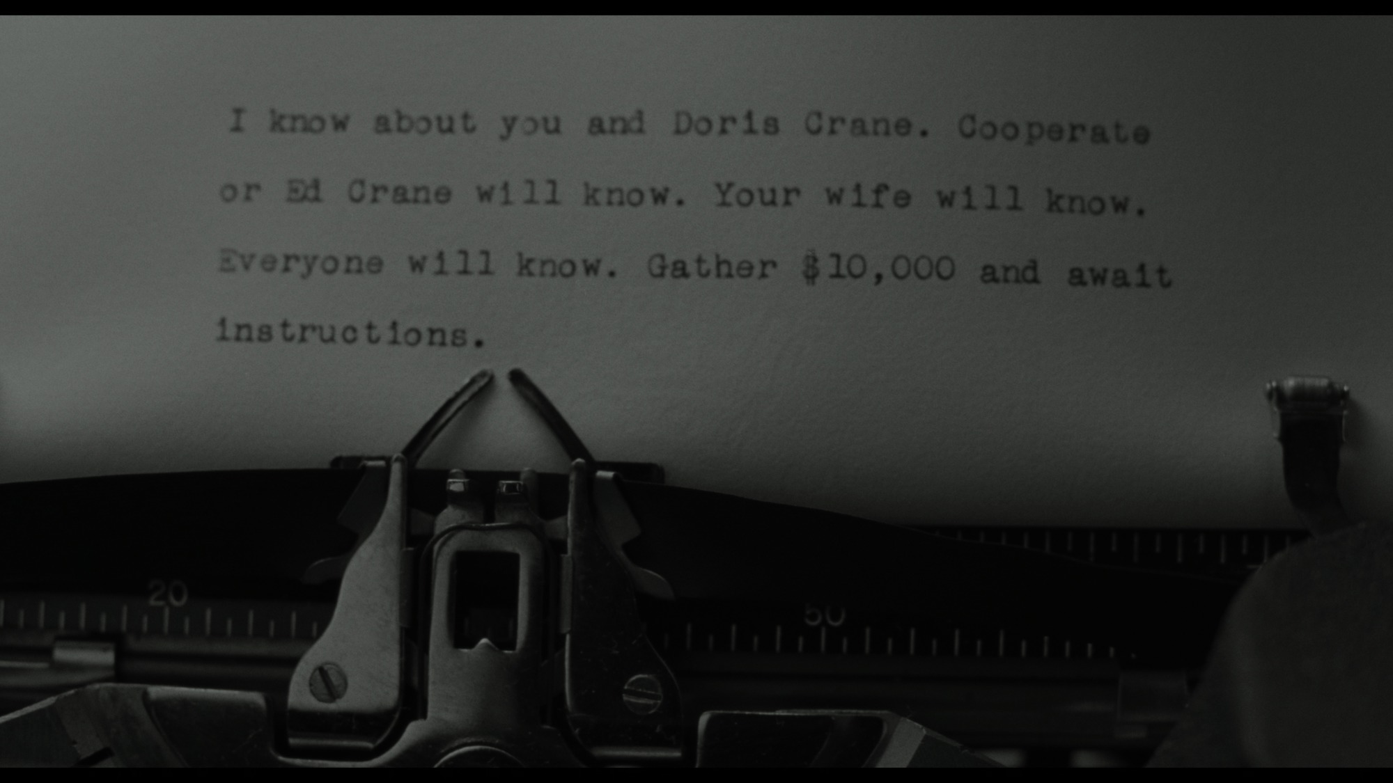 Screen capture from The Man Who Wasn't There