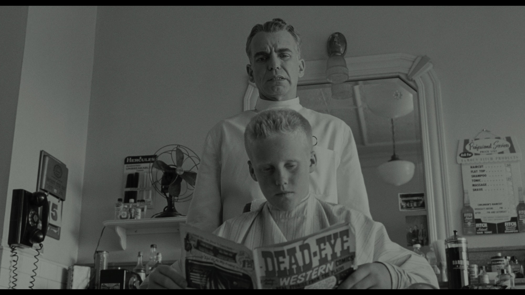 Screen capture from The Man Who Wasn't There