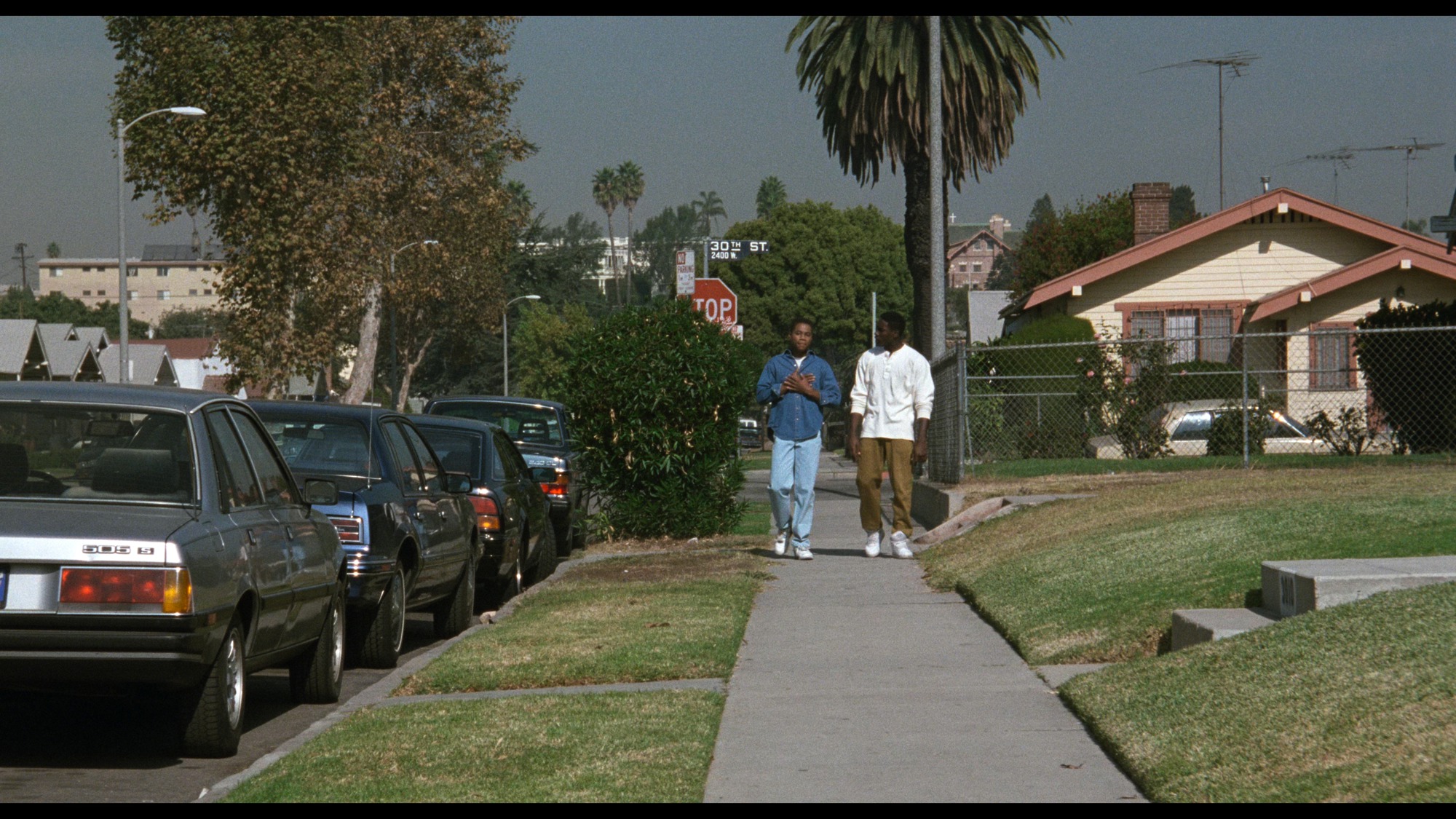 Screen capture from John Singleton's Hood Trilogy