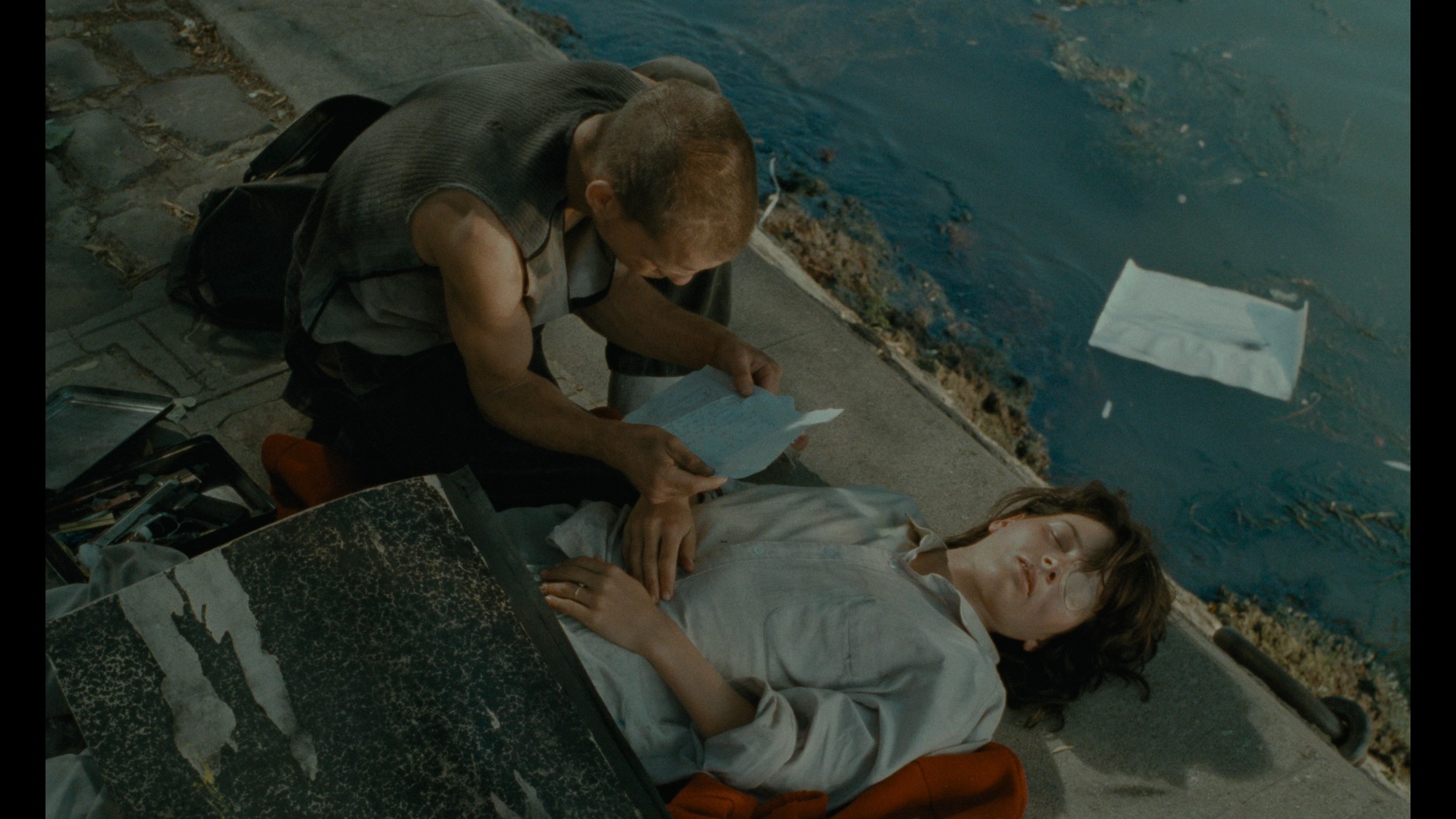 Screen capture from Three Films by Leos Carax
