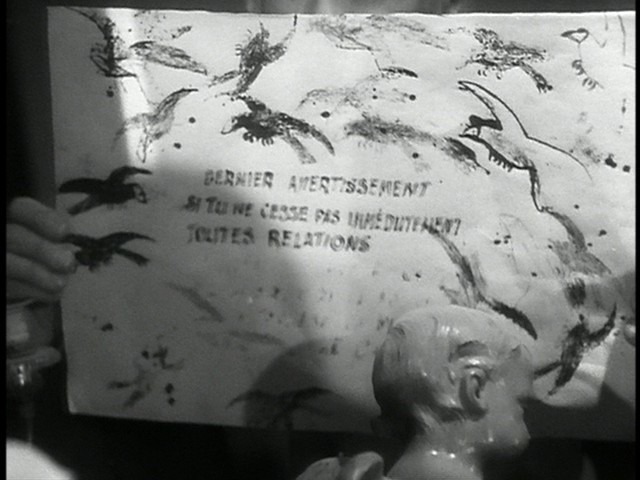 Screen capture from Le Corbeau