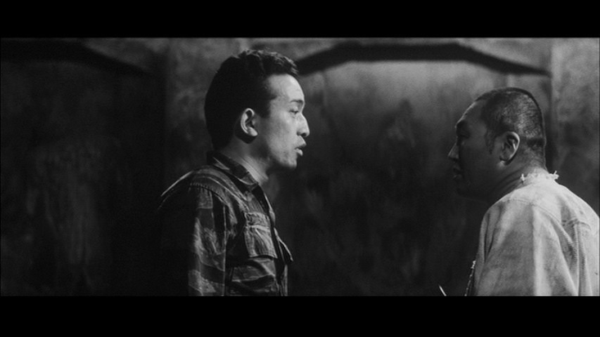 Screen capture from Oshima's Outlaw Sixties