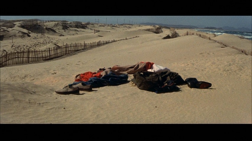 Screen capture from Oshima's Outlaw Sixties