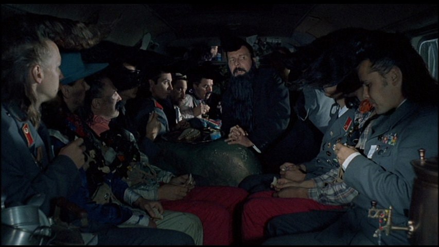 Screen capture from Aki Kaurismäki’s Leningrad Cowboys