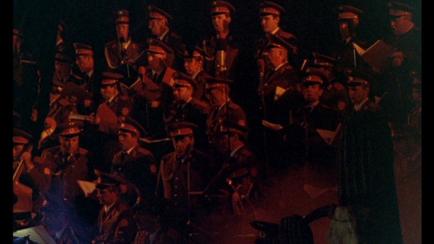 Screen capture from Aki Kaurismäki’s Leningrad Cowboys