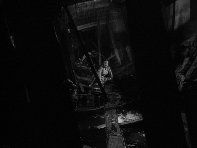Screen capture from A Film Trilogy by Ingmar Bergman