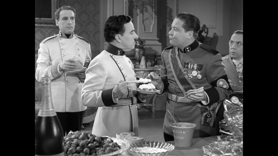 Screen capture from The Great Dictator