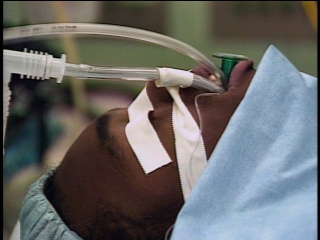 Screen capture from Hoop Dreams