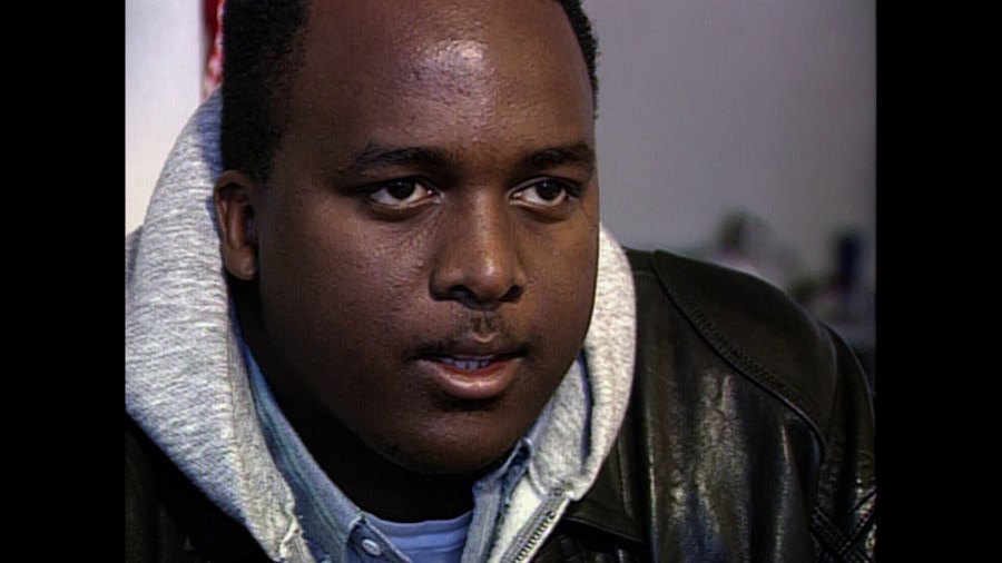 Screen capture from Hoop Dreams