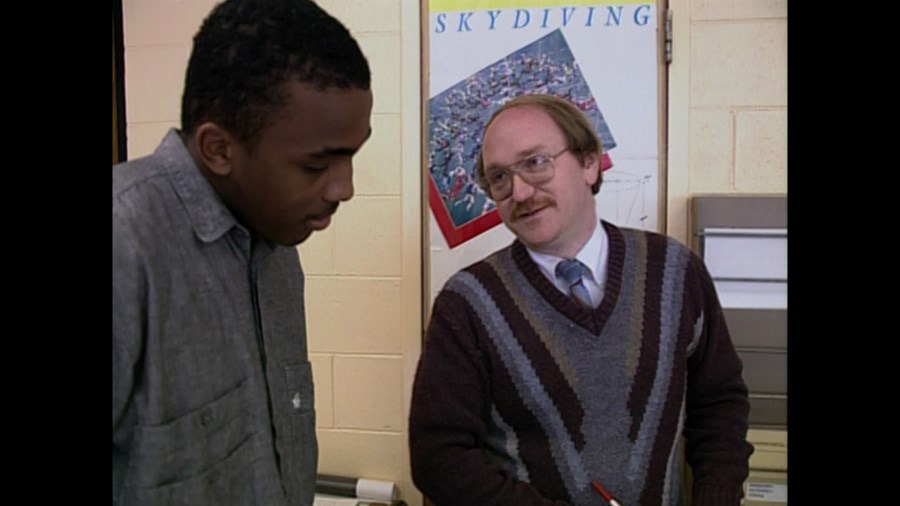 Screen capture from Hoop Dreams