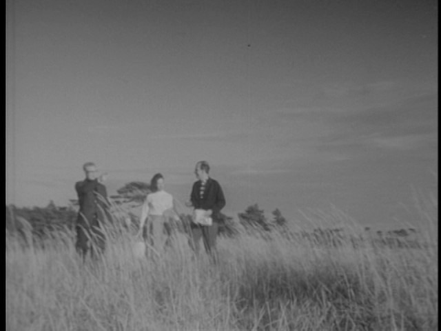 Screen capture from A Film Trilogy by Ingmar Bergman